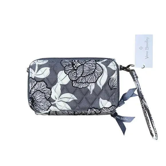 Vera Bradley RFID 3-in-1 Crossbody Bag in Cotton, Moon Shadow Meadow, New - Picture 2 of 7